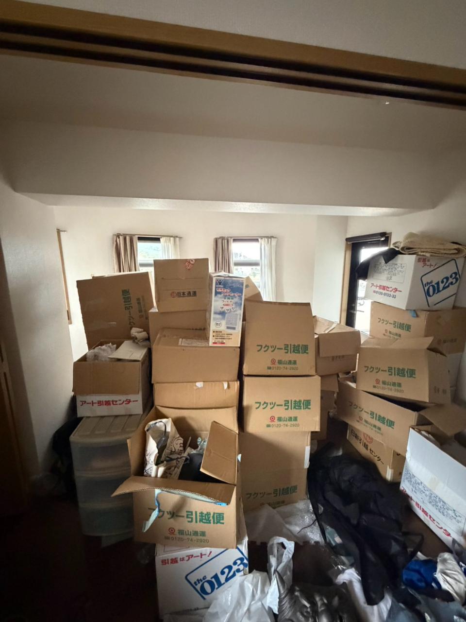 福岡市城南区 遺品整理 2DK+ロフト付きのお部屋の様子3
