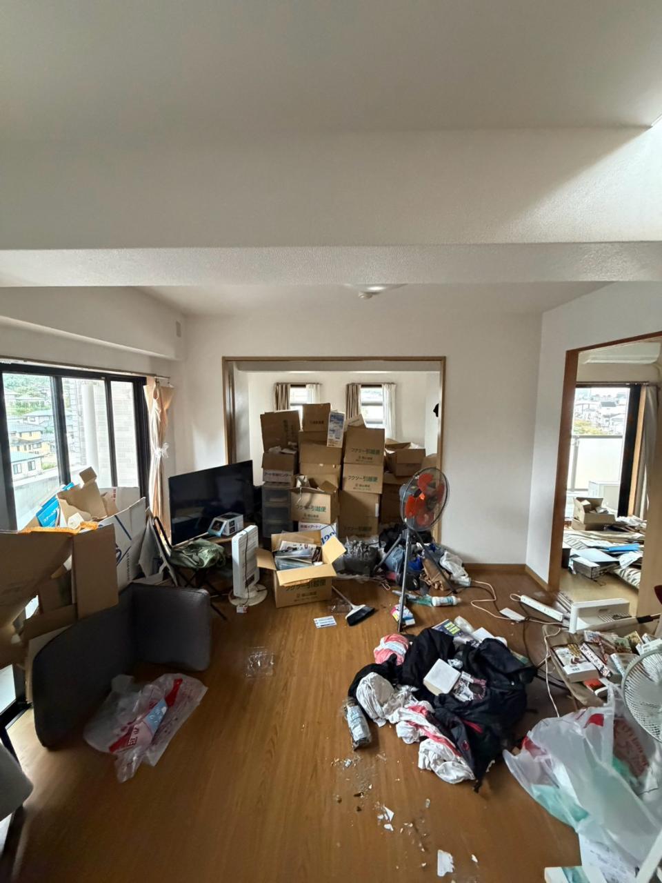 福岡市城南区 遺品整理 少量ずつ行った搬出作業の様子5